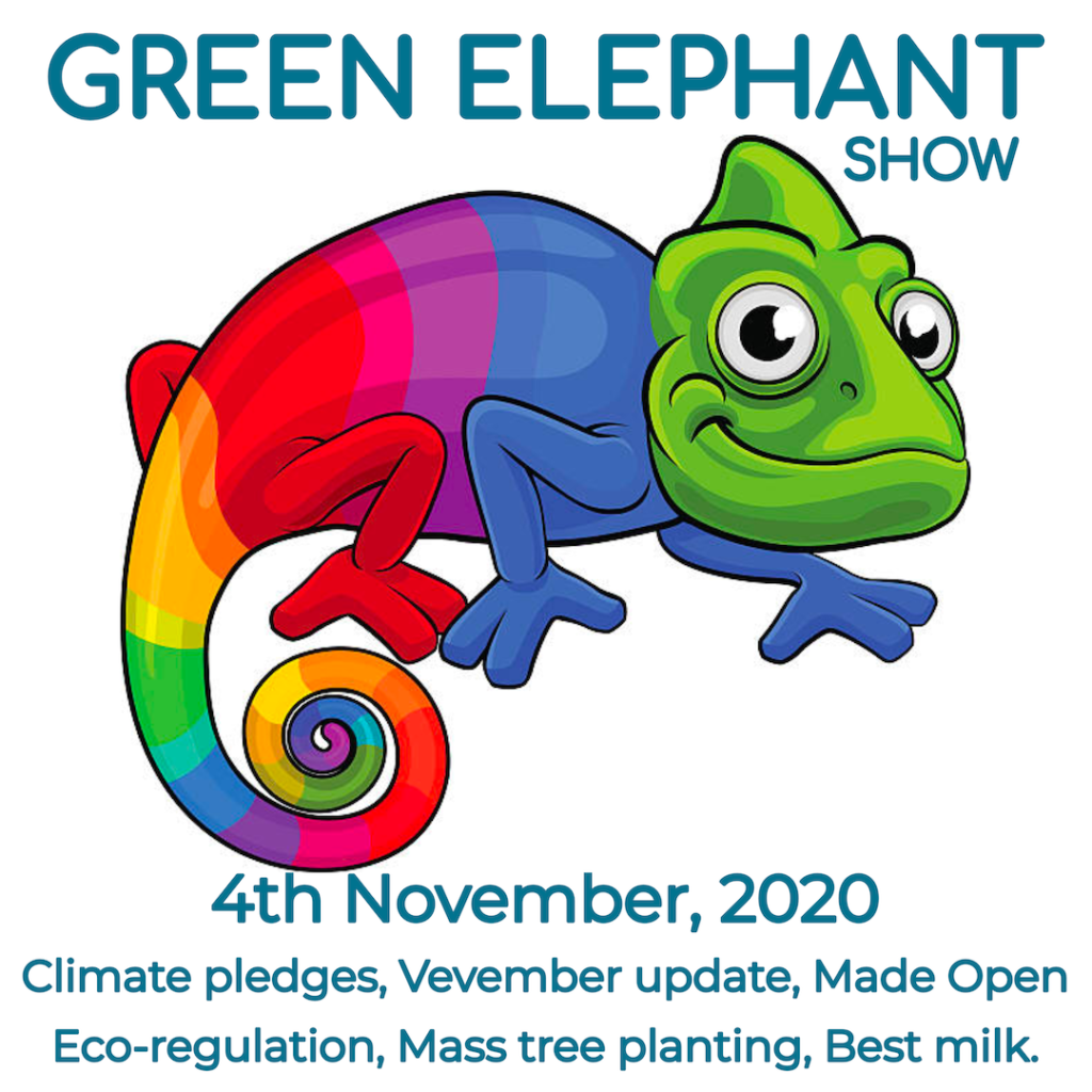 Green Elephant Show No 21 covering the latest sustainability news