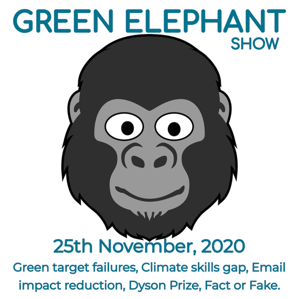 Green Elephant Show No 24 covering the latest sustainability news