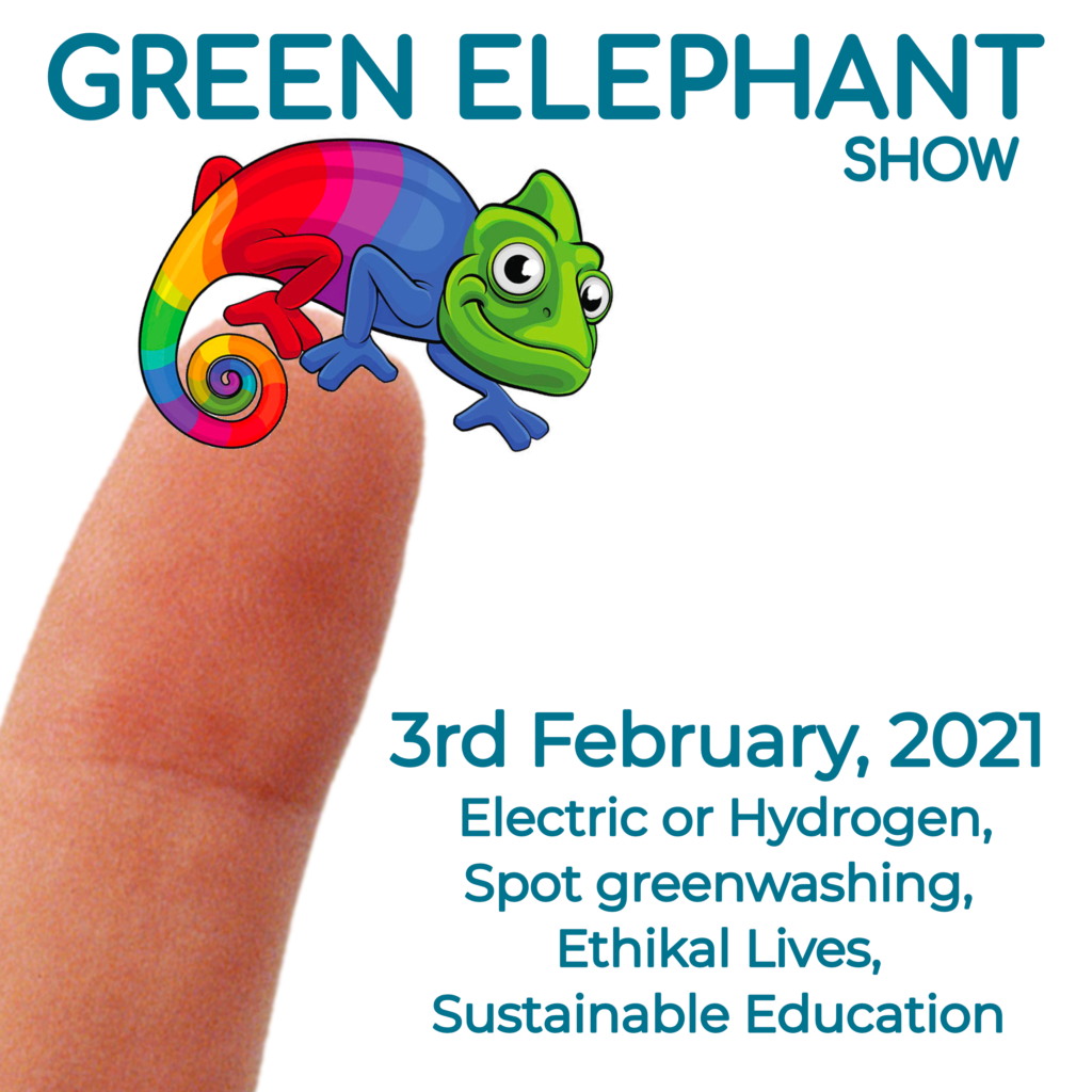 Green Elephant Show No 34 covering the latest sustainability news