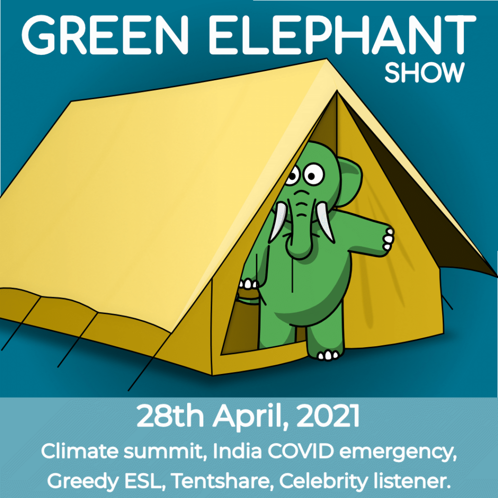 Green Elephant Show No 76 covering the latest sustainability news