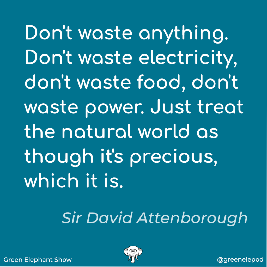 Just Don't Waste David Attenborough Quote