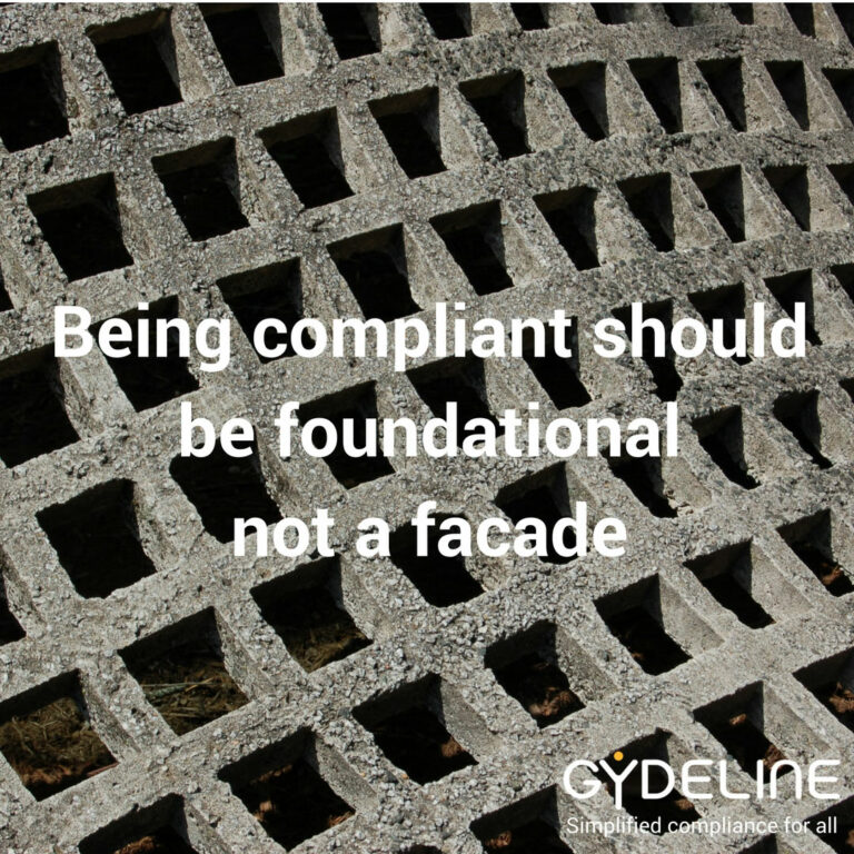 Build your organisation on compliance, don't lay it on top as it will just be a burden, not a support
