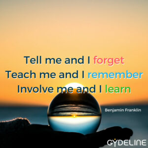 Involvement is the best route to embed learning